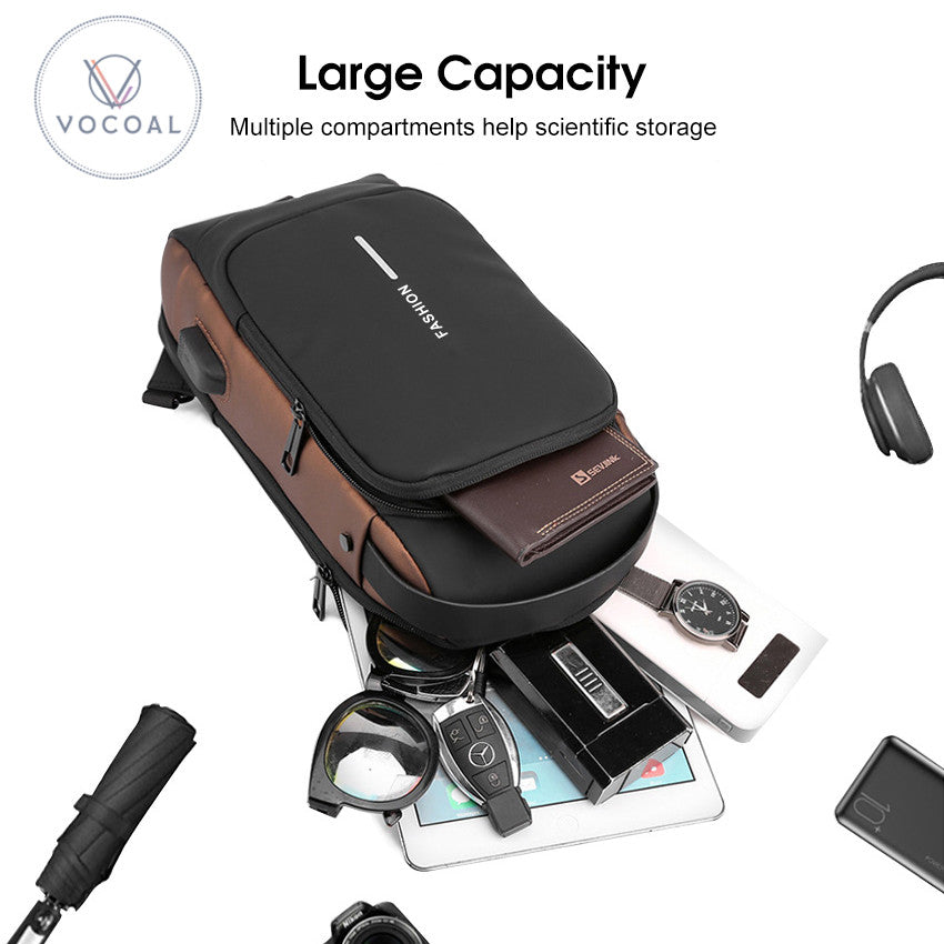 Multifunctional Chest Bag | Anti Theft Bag with USB Charging Port