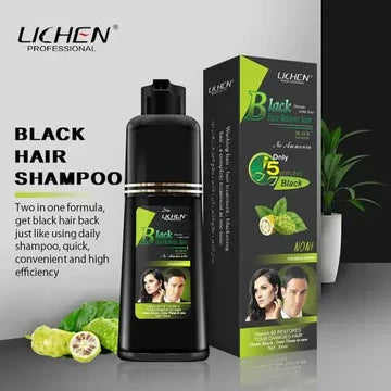 Lichen Hair Color Gel Shampoo for Men & Women