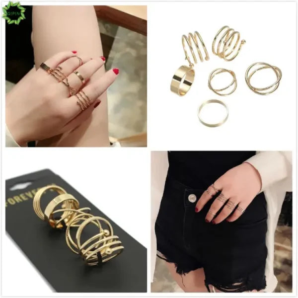 Knuckle Rings For Women Girl | 6 Pcs